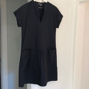 Vince Navy Blue Drop Waist Dress